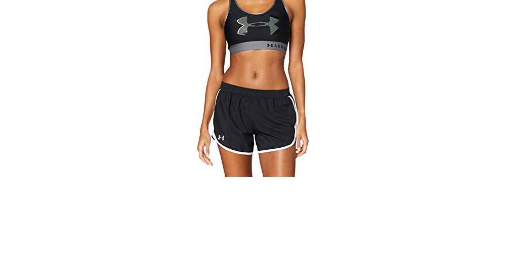 Under Armour Womens Fly By 2.0 Running Shorts Black Size XL