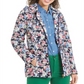 Charter Club Women's Floral Print Hooded Utility Jacket Tan Size S
