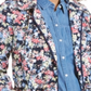 Charter Club Women's Floral Print Hooded Utility Jacket Tan Size S
