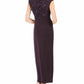 Connected Women's Soutache Faux Wrap Gown Purple Size 4P