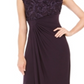 Connected Women's Soutache Faux Wrap Gown Purple Size 4P