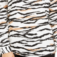 Alfani Women's V Neck Animal Print Top Black Size Large
