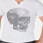 INC International Concepts Men's Face Off Embellished V Neck Graphic T-Shirt White Size XXX-Large
