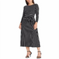 Ralph Lauren Women's Striped Jersey Dress Black Size 6