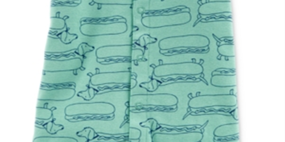 Carter's Baby Boys n Hot Dog Romper Print Green Size 8 Months