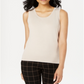 Charter Club Women's Sleeveless Crew Neck Sweater Brown Size X-Large