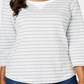 Karen Scott Women's Sport Zoe Sweatshirt Gray Size Large
