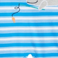 First Impressions Baby Boy's Striped Whale Cotton Romper Blue Size 0-3 MOS