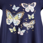 Epic Threads Toddler Girl's Butterfly Cold Shoulder Dress Blue Size 2T