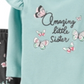Carter's Girl's 'Little Sister' Ruffle Bodysuit & Floral Leggings Teal Size 12 Months