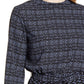 Anne Klein Women's Printed Mock Neck Dress Black Size X-Small