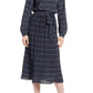 Anne Klein Women's Printed Mock Neck Dress Black Size X-Small