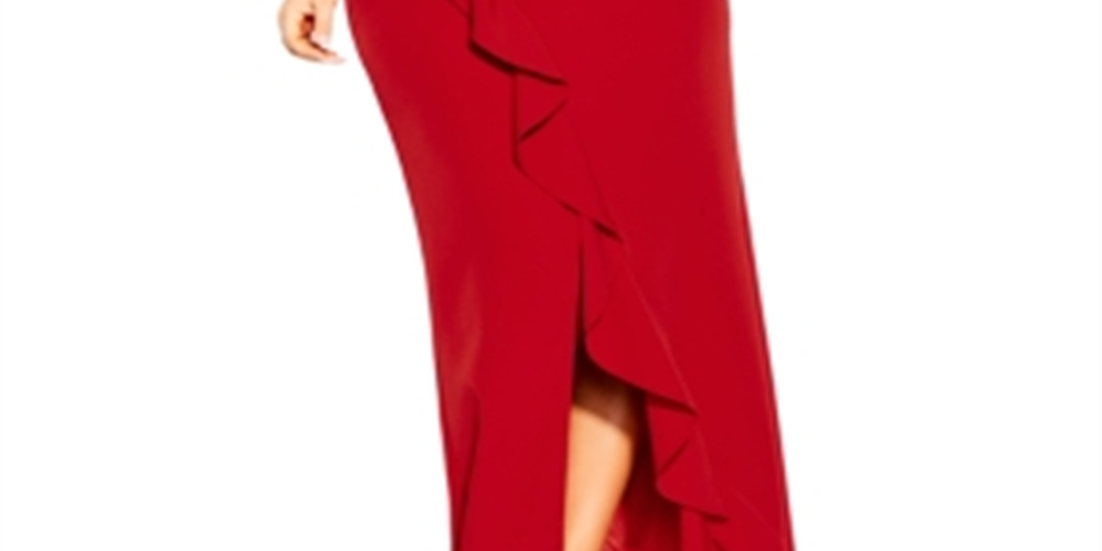 City Chic Women's Savannah Maxi Dress Red Size 14