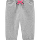 Carter's Baby Boys French Terry Pant Grey Size 6MOS