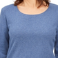 Karen Scott Women's Cotton 3/4 Sleeve Top Blue Size X-Small
