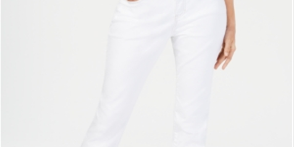 Style & Co Women's Power Sculpt Curvy Fit Skinny Jeans White Size 6