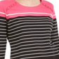 Karen Scott Women's Rivet Trim Scoop Neck Top Pink Size Small