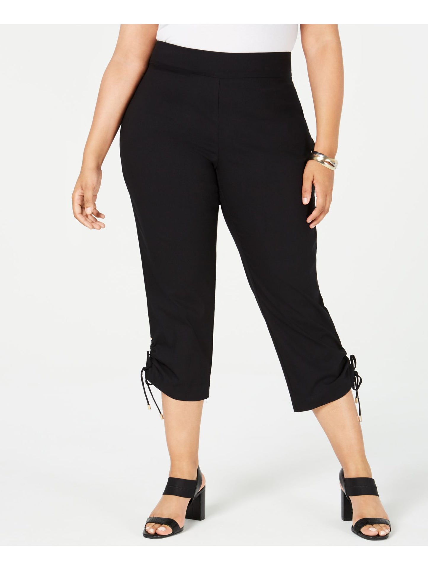 JM Collection Women's Capri Pants Black Size Petite Small