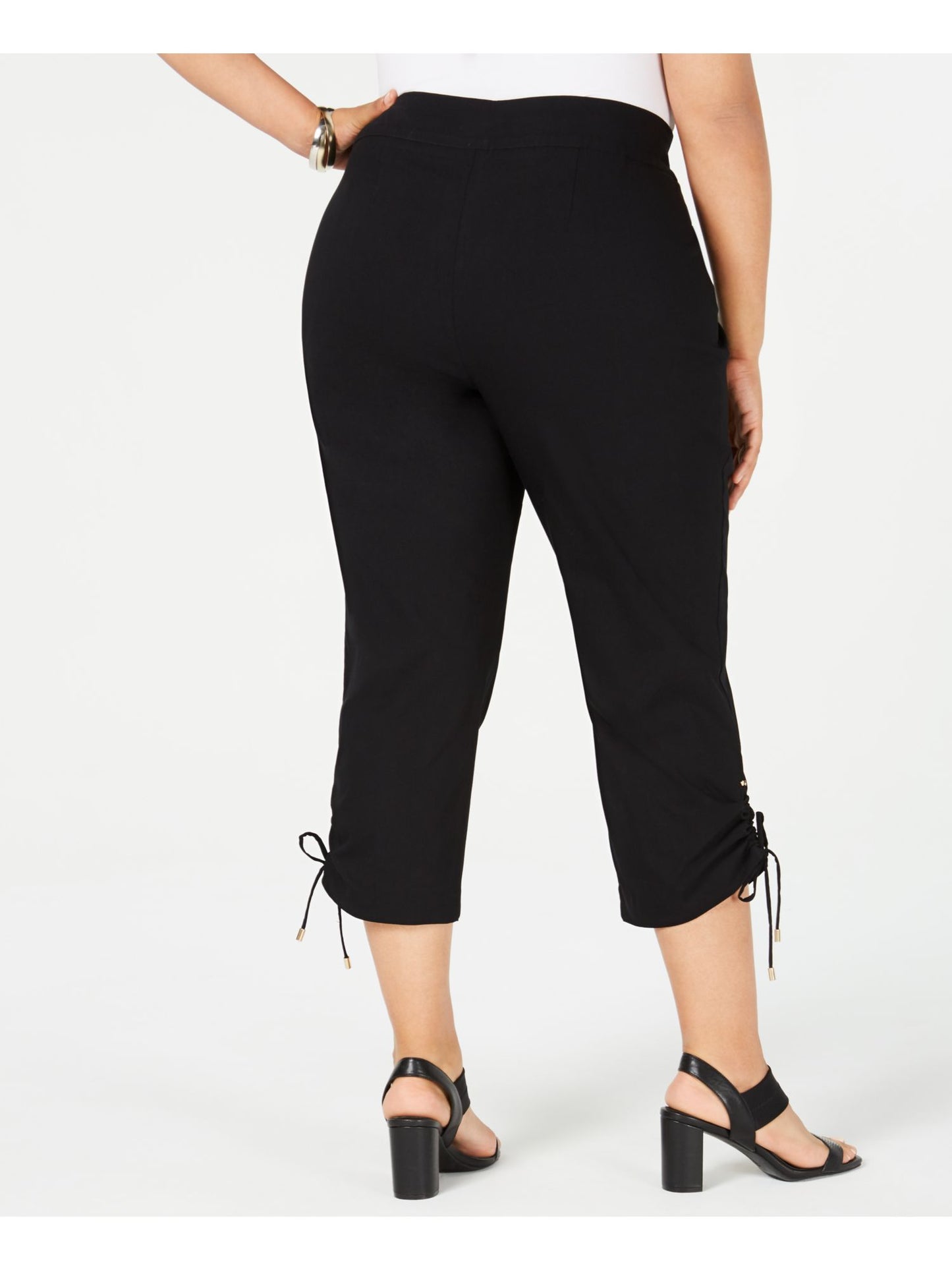JM Collection Women's Capri Pants Black Size Petite Small