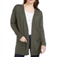 Style & Co Women's Open Front Drop Shoulder Cardigan Green Size Petite P