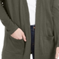 Style & Co Women's Open Front Drop Shoulder Cardigan Green Size Petite P