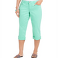 Style & Co Women's Curvy Capri Green Size 6