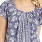 Style & Co Women's Ruched Neck Tunic Top Purple Size XS