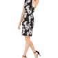 Natori Women's Sleeveless Above the Knee Sheath Party Dress Black Size 4