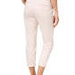 Maison Jules Women's Zippered Straight Leg Pants Pink Size 4