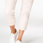 Maison Jules Women's Zippered Straight Leg Pants Pink Size 4