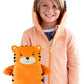 Cubcoats Toddler Tomo 2-in-1 Stuffed Animal Hoodie Orange Size 2T