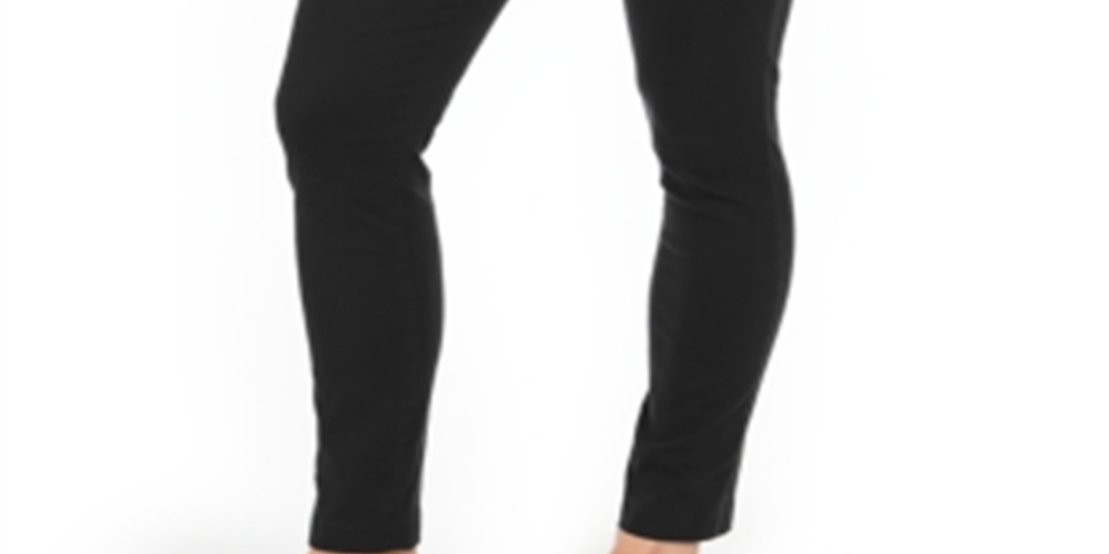 Charter Club Women's Twill Tummy Control Cropped Pants Black Size 14