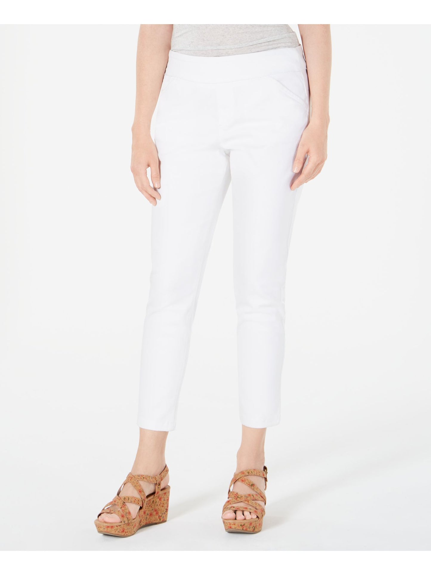 Style & Co Women's Cropped Wear to Work Pants White Size X-Large