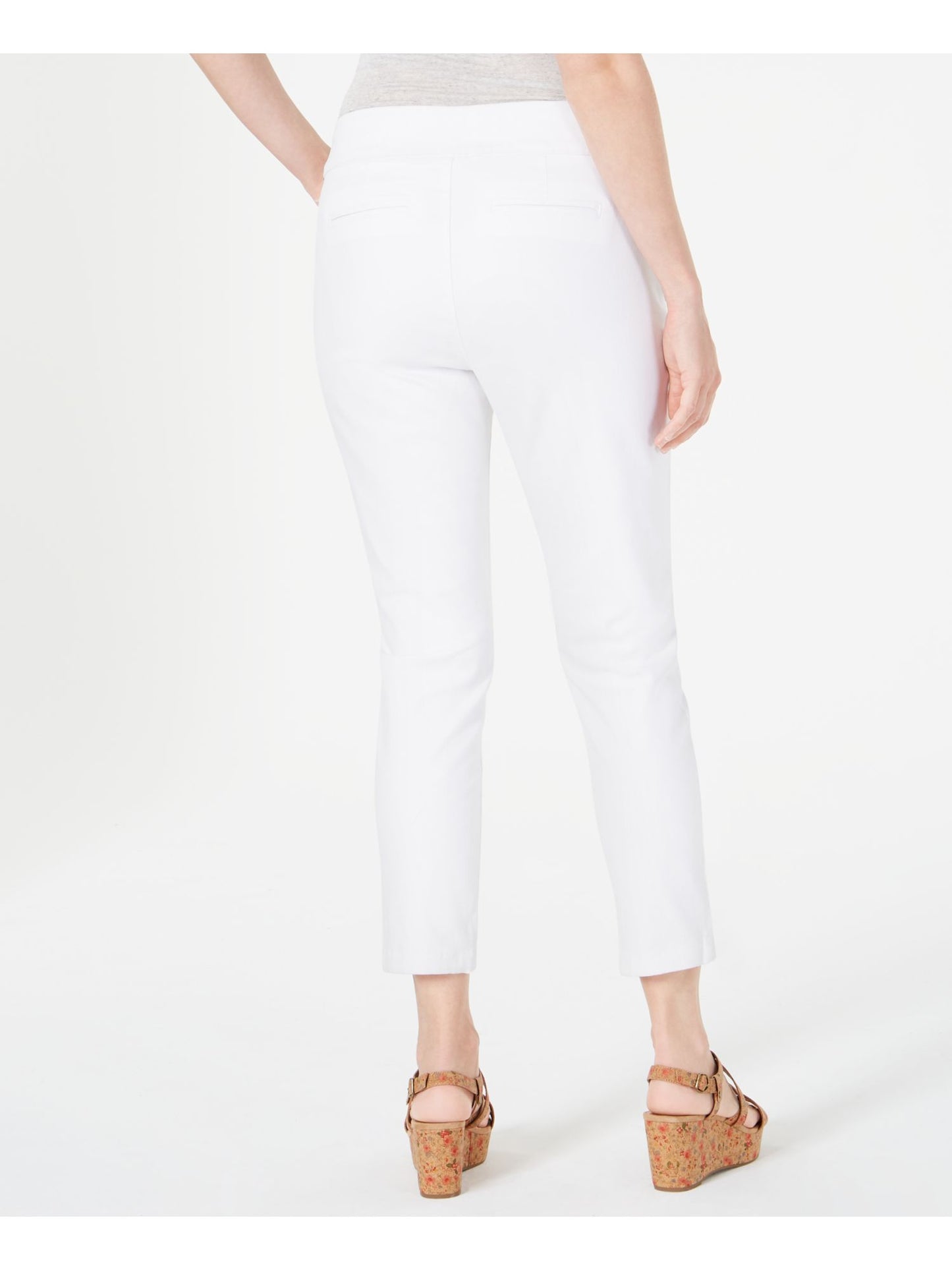 Style & Co Women's Cropped Wear to Work Pants White Size X-Large