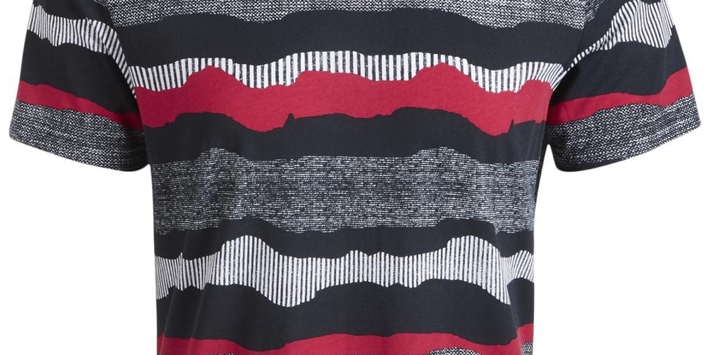 American Rag Men's Printed Crewneck T-Shirt Black Size L
