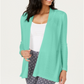 Charter Club Women's Geo Stitch Completer Sweater Green ize Petite L