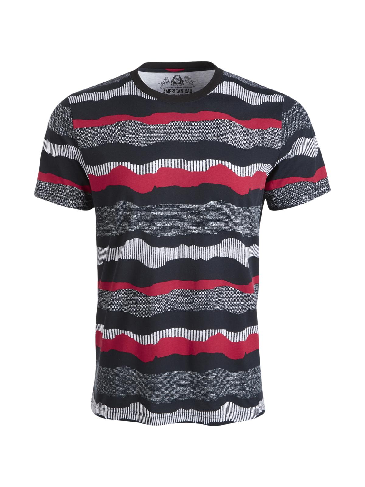 American Rag Men's Printed Crewneck T-Shirt Black Size Small