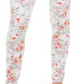 Charter Club Women's Floral Print Lexington Straight Leg Jeans White Size 8