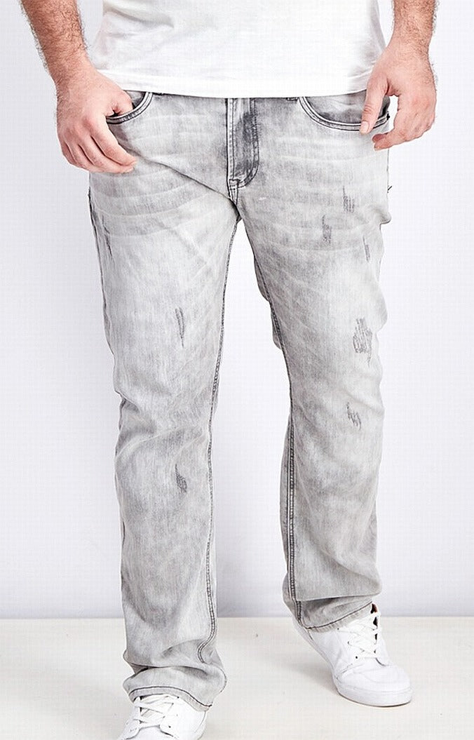 Buffalo David Bitton Men's Ash x Slim Fit Stretch Jeans Gray Size 3X30