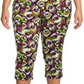 Terra & Sky Women's Plus Printed Jeggings Black Size 2XL