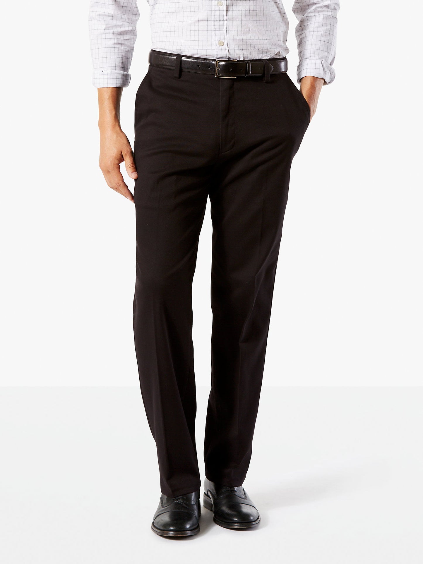 Dockers Men's Easy Stretch Classic Fit Pants Black Size 30X30
