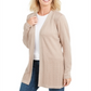 Karen Scott Women's Open Stitch Cardigan Brown Size XXL