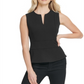 DKNY Women's V Neck Peplum Top Black Size S