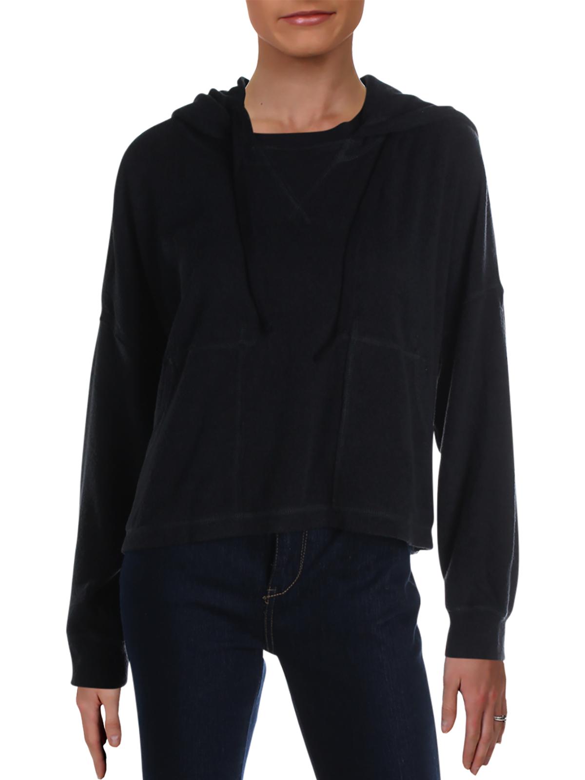 Free People Women's Radiant Hoodie  Black Size SM