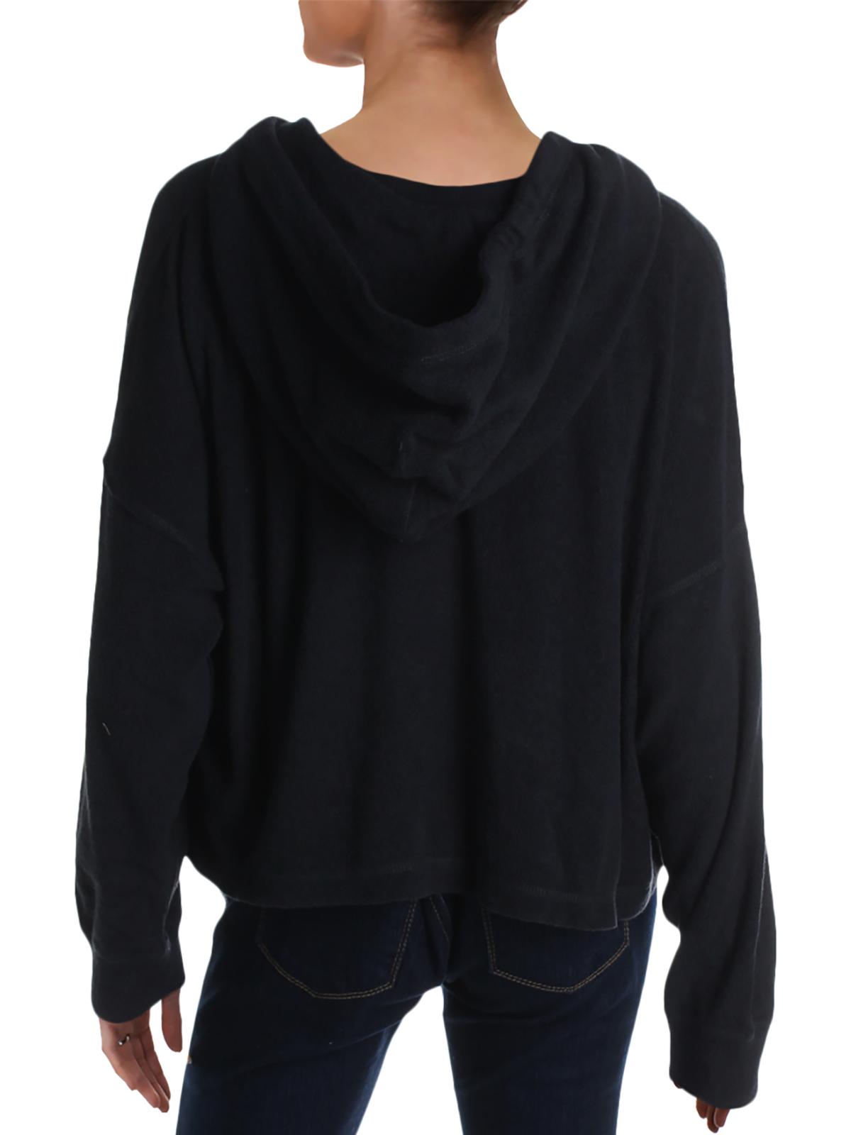 Free People Women's Radiant Hoodie  Black Size SM