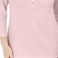 Karen Scott Women's 3/4 Sleeve Henley Shirt Pink Size M