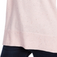 Maison Jules Women's Cotton V Neck Tunic Sweater Pink Size S