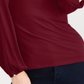 INC International Concepts Women's Split Sleeve Rhinestone Button Top Red Size PP