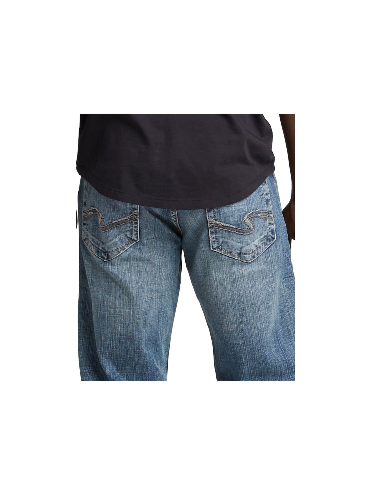 Silver Men's Tapered Jeans Blue Size 40X30