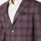 Tallia Men's Slim Fit Plaid Sport Coat Gray Size 48